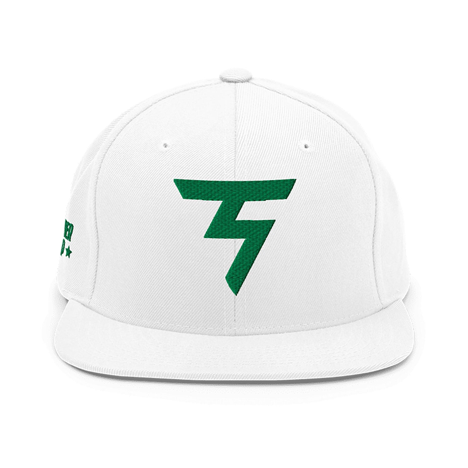 Spinner Snapback The Torrey White Kelly golf hat – front view