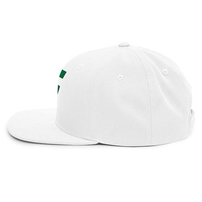Spinner Snapback The Torrey White Kelly golf hat – left side