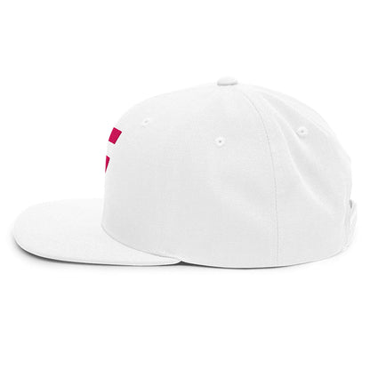 Spinner Snapback The Torrey White Pink golf hat – left side