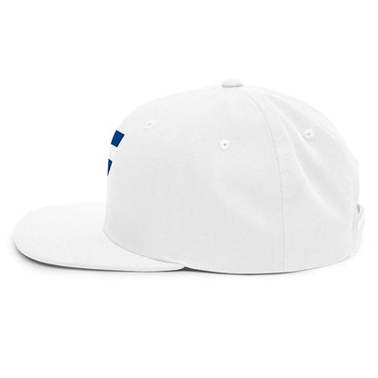 Spinner Snapback The Torrey White Royal golf hat – left side