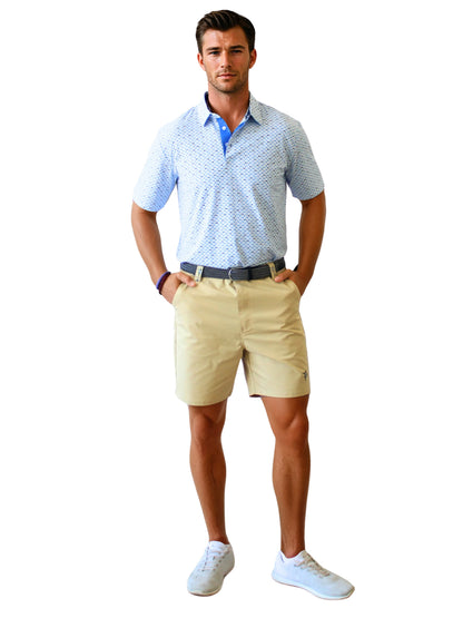 Tuna Performance Polo Light Blue Navy