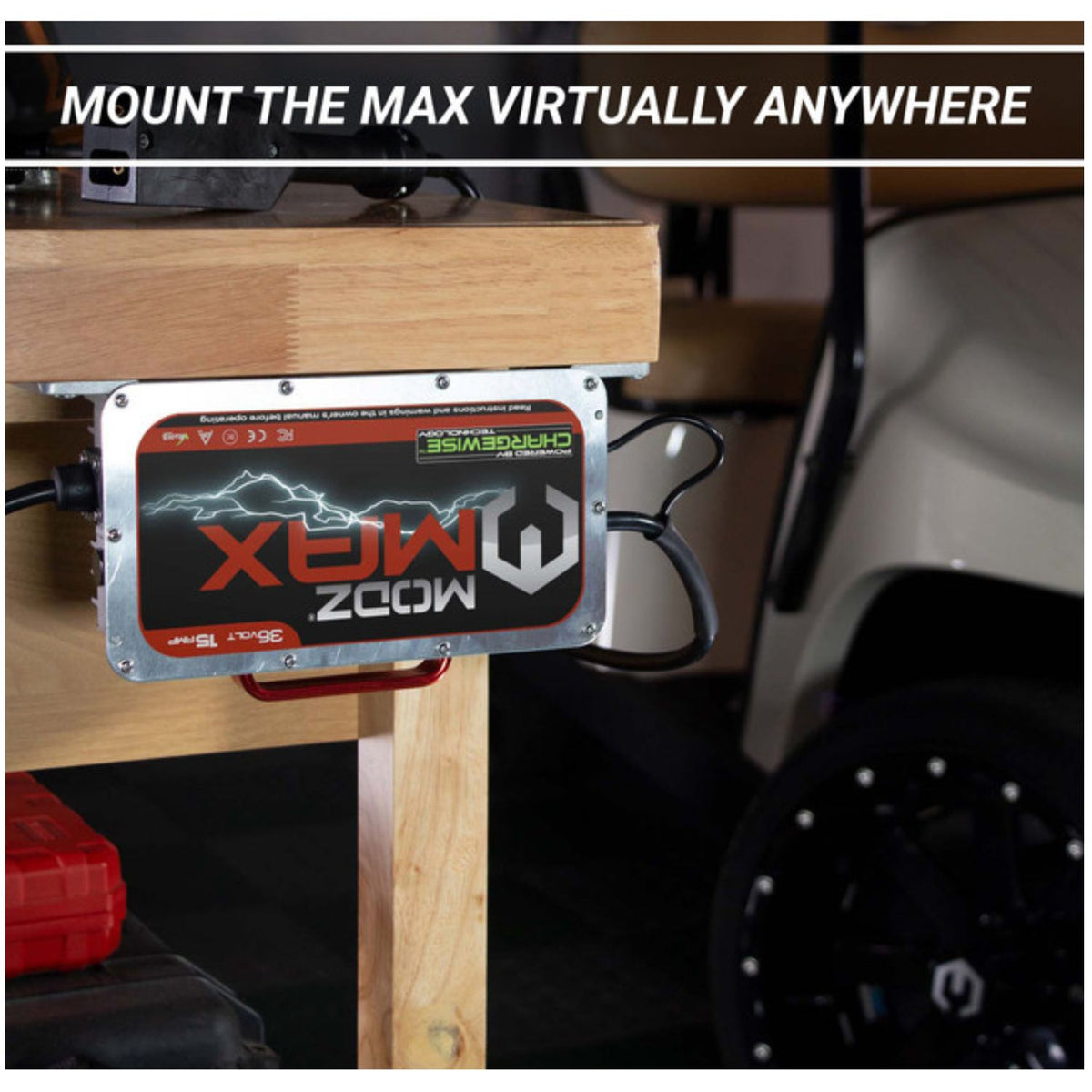 MODZ MAX36 15 Amp EZGO TXT Battery Charger for 36 Volt Golf Carts