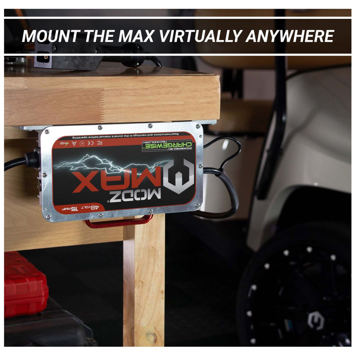 MODZ MAX48 15 Amp Yamaha G29 Drive & Drive2 Battery Charger for 48 Volt Golf Carts