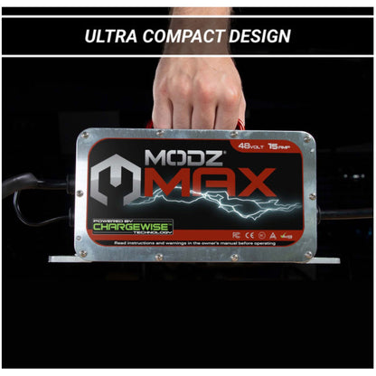 MODZ MAX48 15 Amp Club Car Battery Charger for 48 Volt Golf Carts