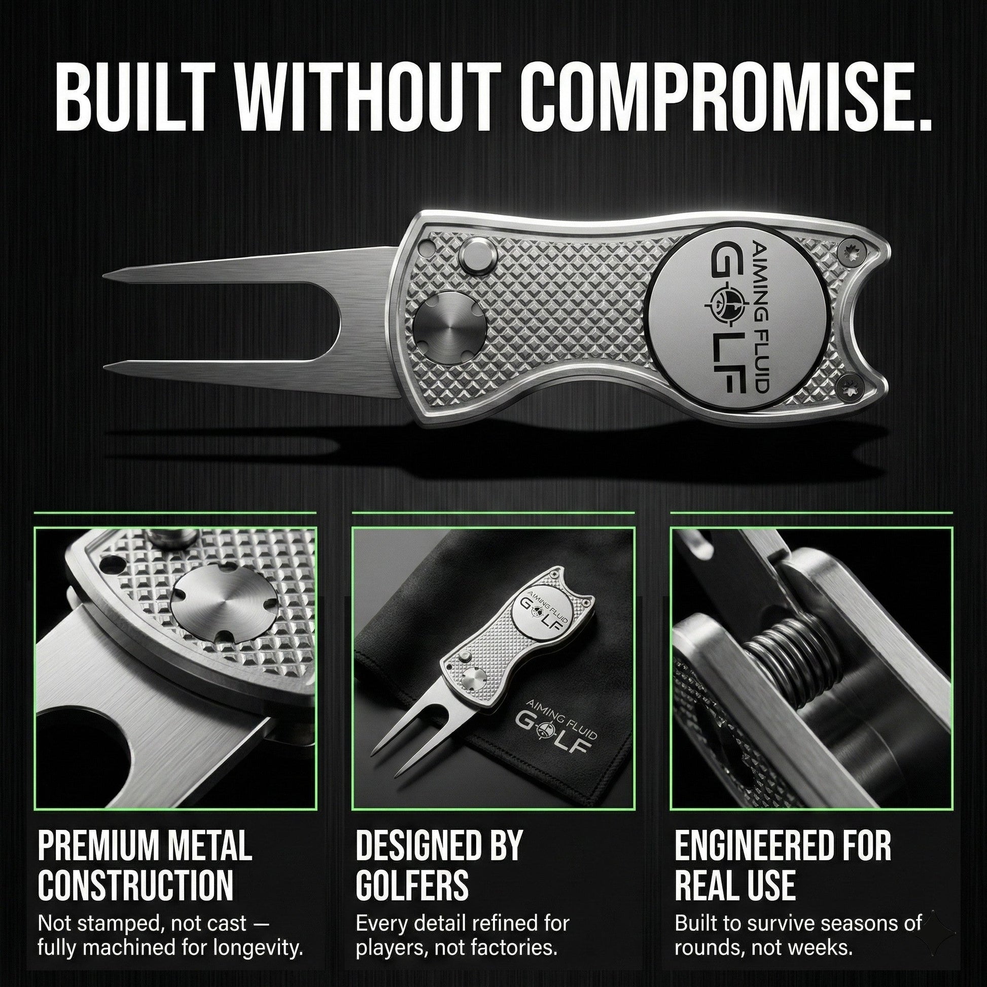 Foldable Metal Divot Tool