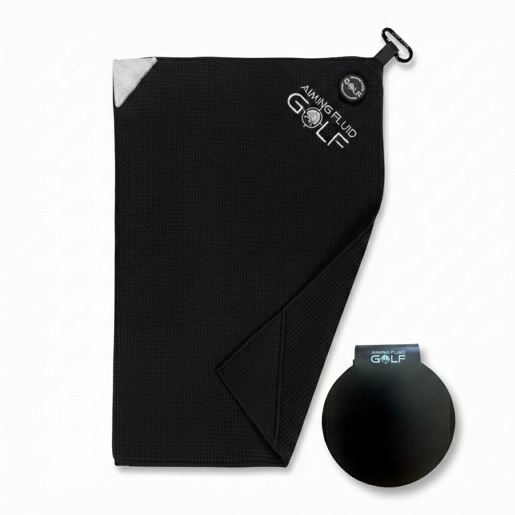 Stubby Magnetic Golf Towel + Landing Pad System