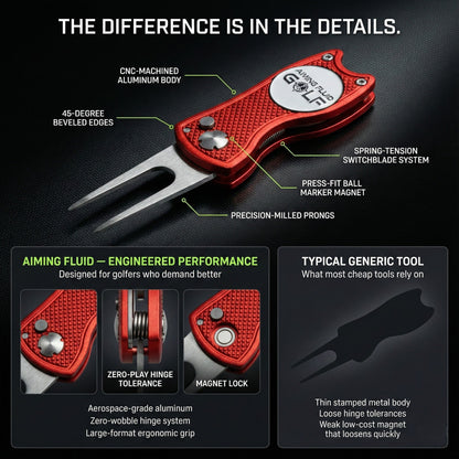 Foldable Metal Divot Tool