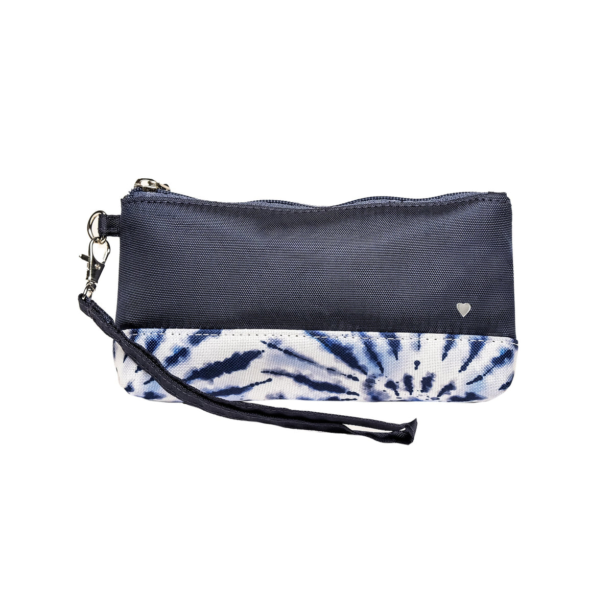Shibori Wristlet with Removeable Strap