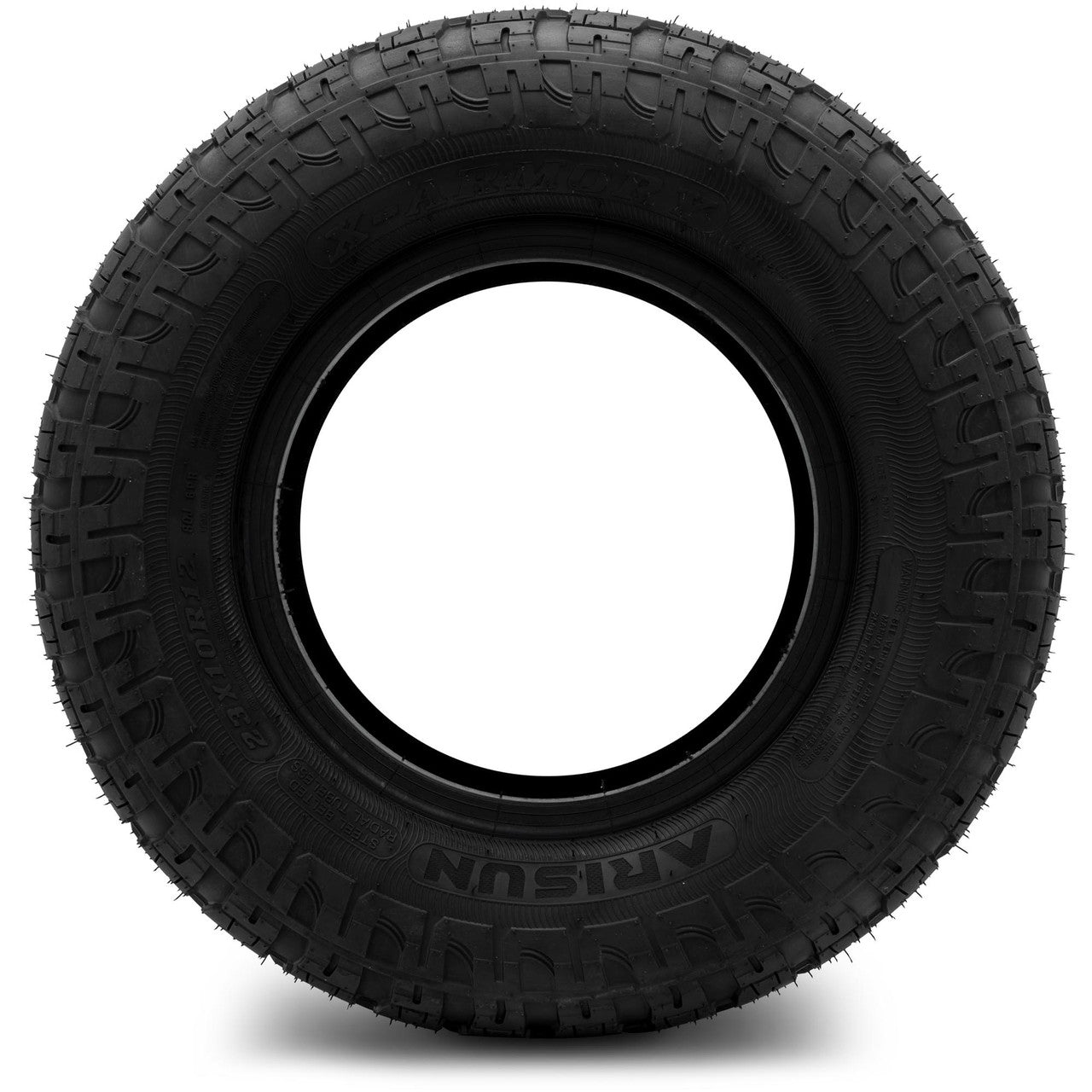 Arisun® X-Armory 23x10-R12 Steel Belted Radial Golf Cart Tire (4-Ply) - front view