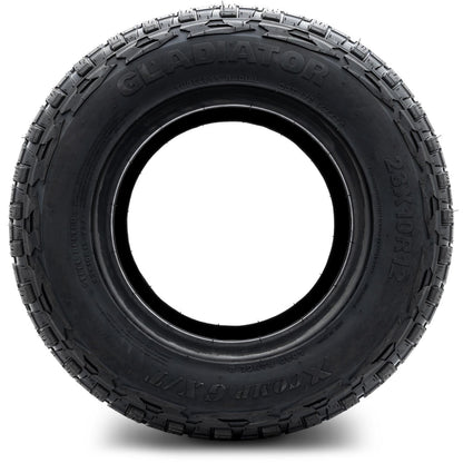 Xcomp® Gladiator 23x10-R12 Steel Belted Radial Golf Cart Tire - front view
