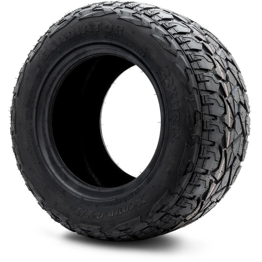 Xcomp® Gladiator 22x11-R12 Steel Belted Radial Golf Cart Tire - angle view