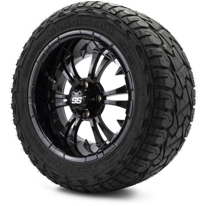 MODZ® 14" Vampire Glossy Black Wheels & Off-Road Tires Combo (Arisun X-Armory All-Terrain 23x10-14 Radial)