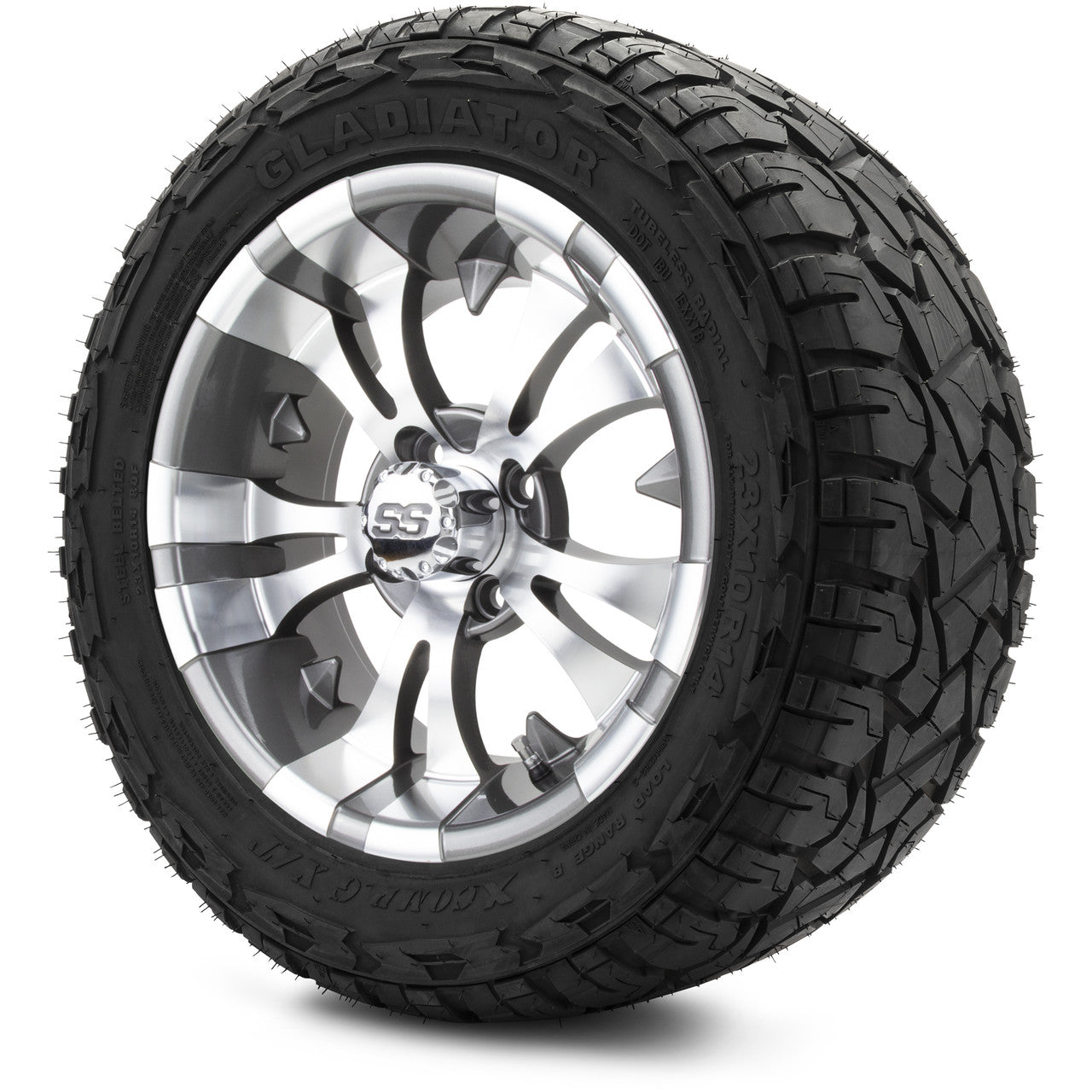 MODZ® 14" Vampire Gunmetal Wheels & Off-Road Tires Combo (Arisun X-Trail All-Terrain 23x10-14)