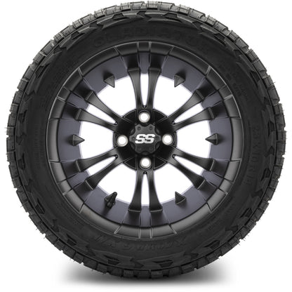 MODZ® 14" Vampire Matte Black Wheels & Off-Road Tires Combo (Xcomp Gladiator 23-10-14 Radial)
