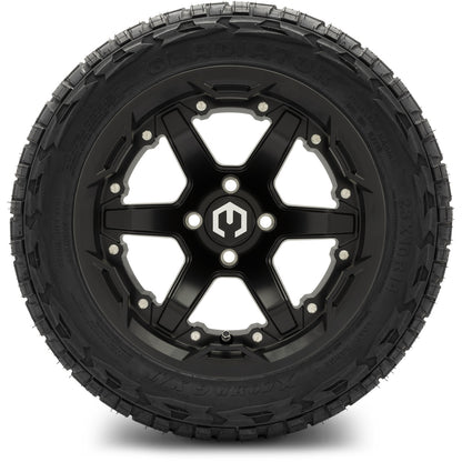 MODZ® 14" Gladiator Matte Black Wheels and Off-Road Tires Combo (Xcomp Gladiator 23-10-14 Radial)