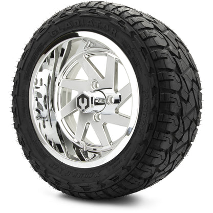 MODZ® 14" Fury Chrome Wheels & Off-Road Tires Combo (Arisun X-Trail All-Terrain 23x10-14)