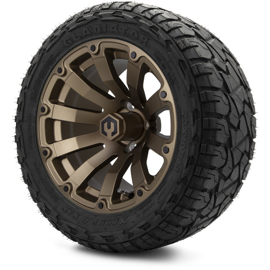 MODZ® 14" Bomber Matte Bronze Wheels & Off-Road Tires Combo (Xcomp Gladiator 23-10-14 Radial)