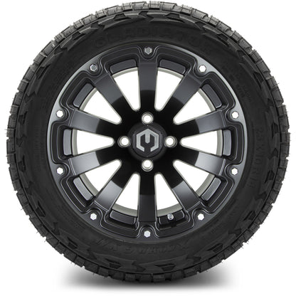 MODZ® 14" Bomber Matte Black Wheels & Off-Road Tires Combo (Arisun X-Armory All-Terrain 23x10-14 Radial)