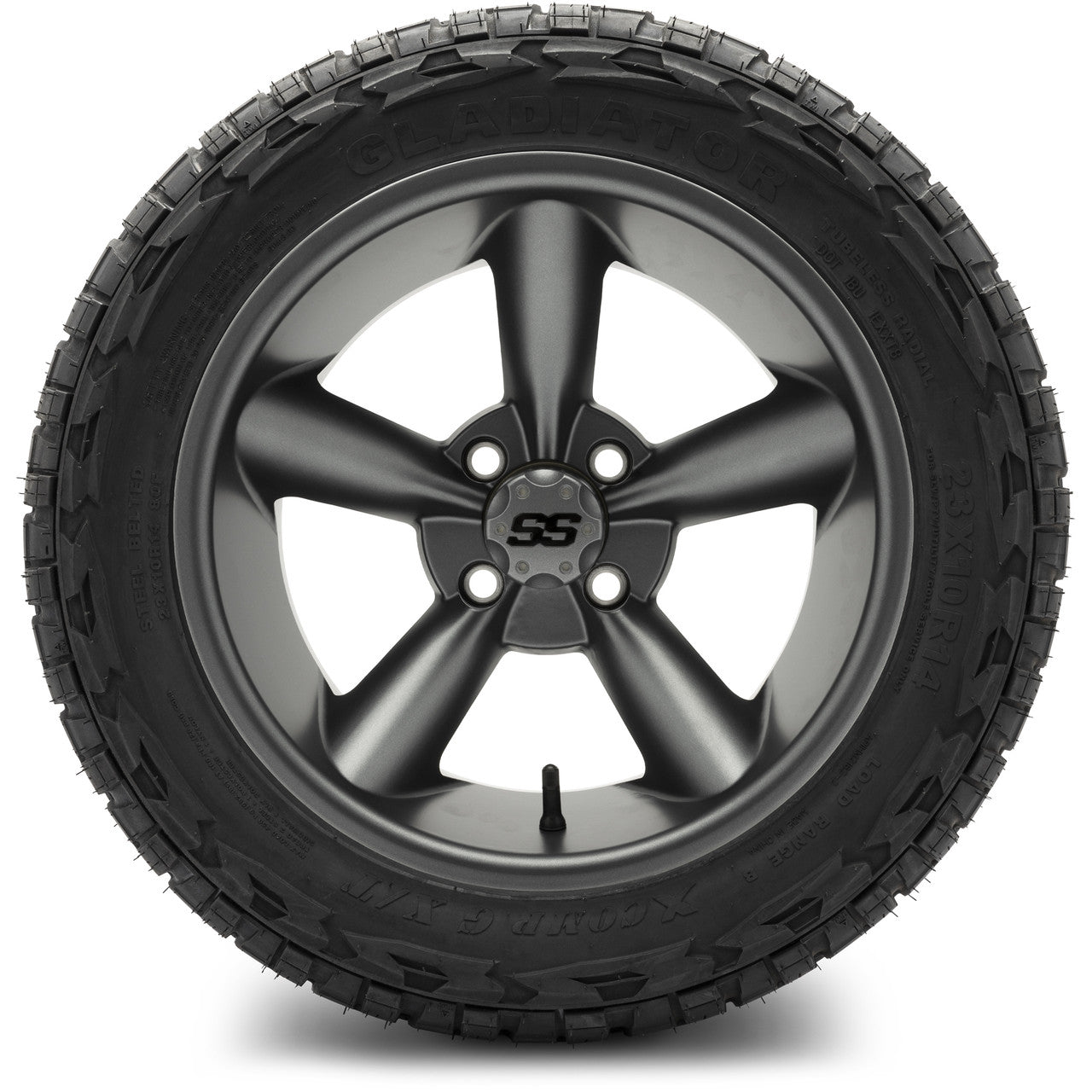 MODZ® 14" Godfather Gunmetal Wheels & Off-Road Tires Combo (Arisun X-Trail All-Terrain 23x10-14)