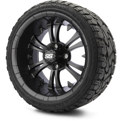 MODZ® 14" Vampire Matte Black Wheels & Off-Road Tires Combo (Arisun X-Trail All-Terrain 23x10-14)