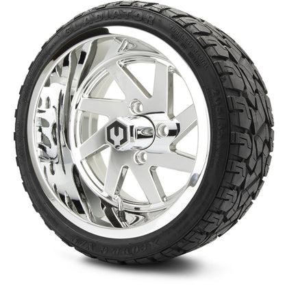 MODZ® 14" Fury Chrome Wheels & Off-Road Tires Combo (Arisun X-Armory All-Terrain 23x10-14 Radial)