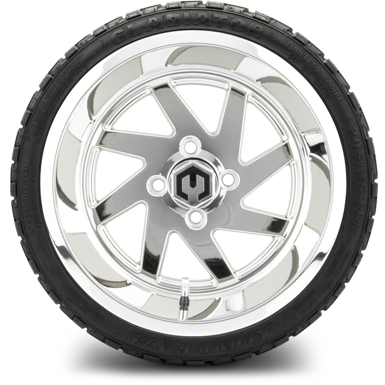 MODZ® 14" Fury Chrome Wheels & Off-Road Tires Combo (Arisun X-Trail All-Terrain 23x10-14)