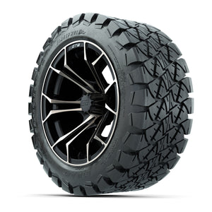 GTW Spyder Bronze/Matte Black 14 in Wheels with 22x10-14 GTW - 3/4 view
