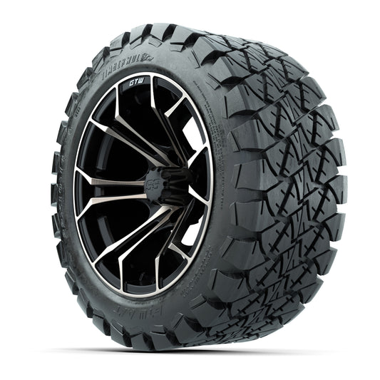 GTW Spyder Bronze/Matte Black 14 in Wheels with 22x10-14 GTW - 3/4 view