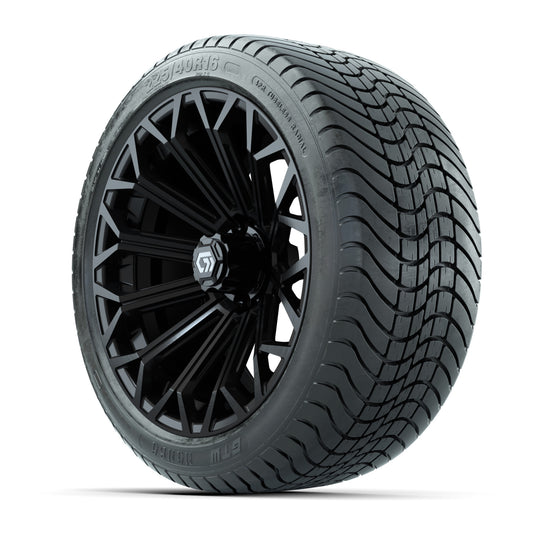 GTW Phantom Gloss Black 16 in Wheels with 225/40-R16 Mamba Street Tires – Full Set