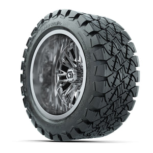 GTW Viper Chrome 14 in Wheels with 22X10-14 Timberwolf All-Terrain Tires – Full Set