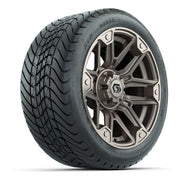 GTW Graffiti Bronze/Black 14 in Wheels with 225/30-14 Mamba Street Tires – Full Set