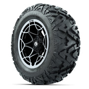 GTW Nexus Black/Silver 14 in Wheels with 25x10-14 Barrage Mu - 3/4 view