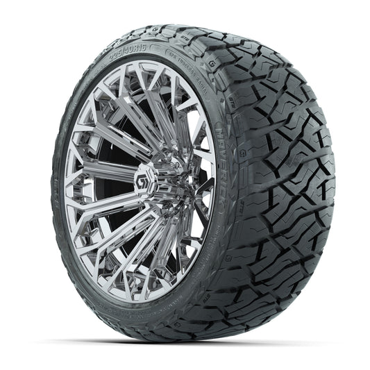 GTW Phantom Chrome 16 in Wheels with 225/40-R16 Maverick Hybrid Tires – Full Set