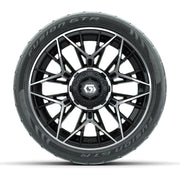 Set of (4) 14 in GTW® Stellar Machined & Black Wheels wi - front view