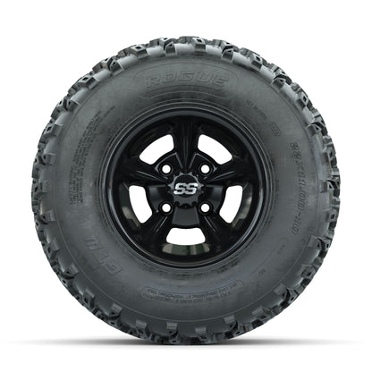 GTW Godfather Black 10 in Wheels with 22x11.00-10 Rogue All Terrain Tires – Full Set