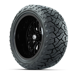 GTW Viper Gloss Black 15 in Wheels with 23X10-R15 Maverick Steel Belted Radial All-Terrain Tires – Full Set