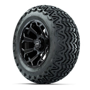 Set of (4) 14 in GTW Raven Wheels with 23x10-14 GTW Predator - 3/4 view