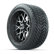 Set of (4) 14 in GTW Vortex Wheels with 225/30-14 Mamba Stre - 3/4 view
