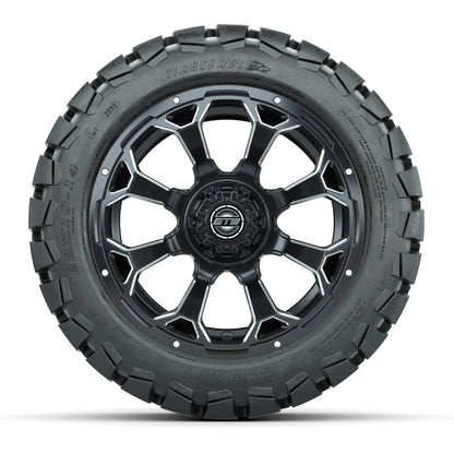 Set of (4) 14 in GTW Raven Wheels with 22x10-14 GTW Timberwo - front view