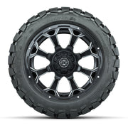 Set of (4) 14 in GTW Raven Wheels with 22x10-14 GTW Timberwo - front view