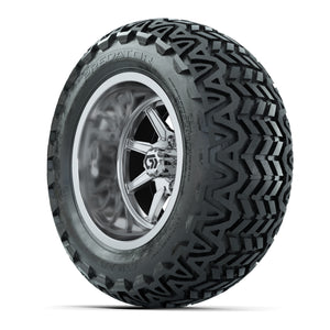 GTW Reaper Chrome 14 in Wheels with 23X10-14 Predator All-Terrain Tires – Full Set