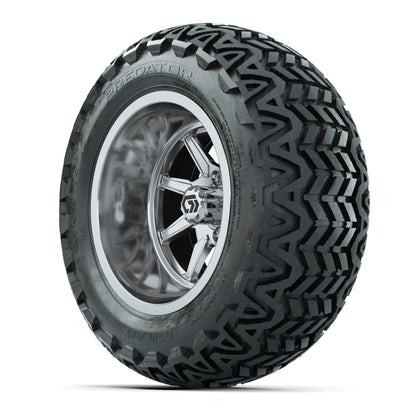 GTW Reaper Chrome 14 in Wheels with 23X10-14 Predator All-Terrain Tires – Full Set