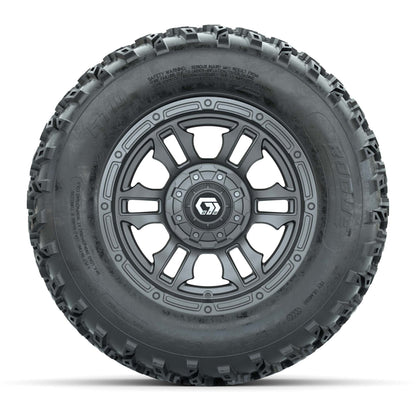 GTW® Shogun Gunmetal 12 in Wheels with 23X10.00-12 Rogue All-Terrain Tires – Full Set