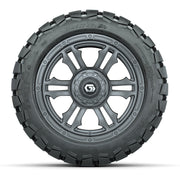 GTW® Shogun Gunmetal 14 in Wheels with 22x10-14 Timberwolf A - front view