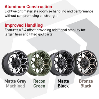 15x7 GTW® Bravo Wheel (Matte Black)