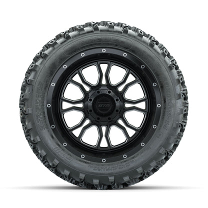 GTW Volt Machined/Black 14 in Wheels with 23x10.00-14 Rogue  - front view