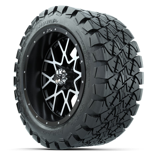Set of (4) 14 in GTW Vortex Wheels with 22x10-14 GTW Timberw - 3/4 view