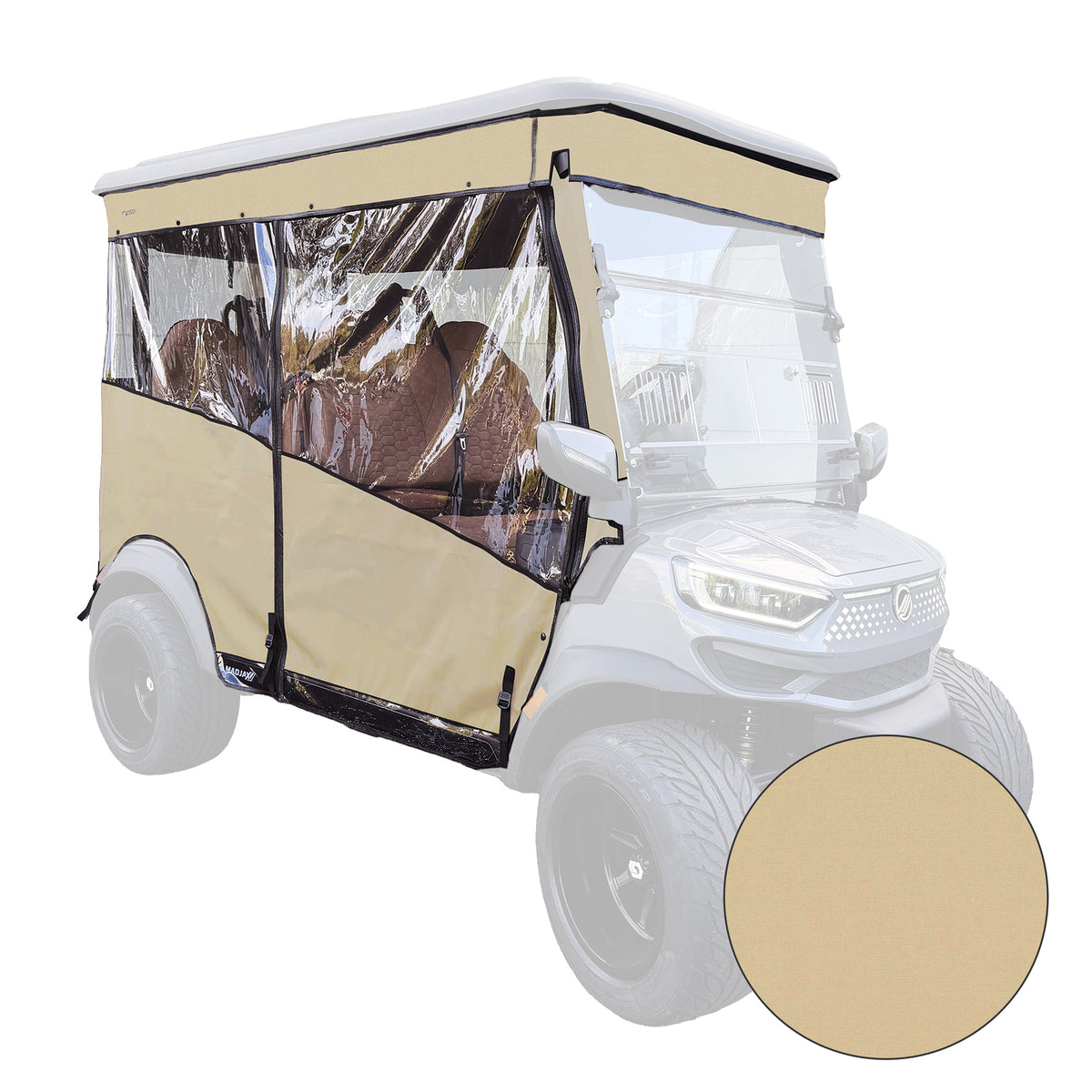 RedDot Linen Single Track Enclosure for MadJax® Ascent with 4-Forward Facing Seats
