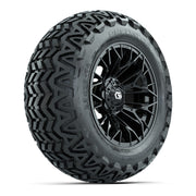 Set of (4) 14 in GTW® Stellar Black Wheels with 23x10-14 Predator All-Terrain Tires