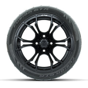 Set of (4) 14 in GTW Spyder Wheels with 205/40-R14 Fusion GT - front view